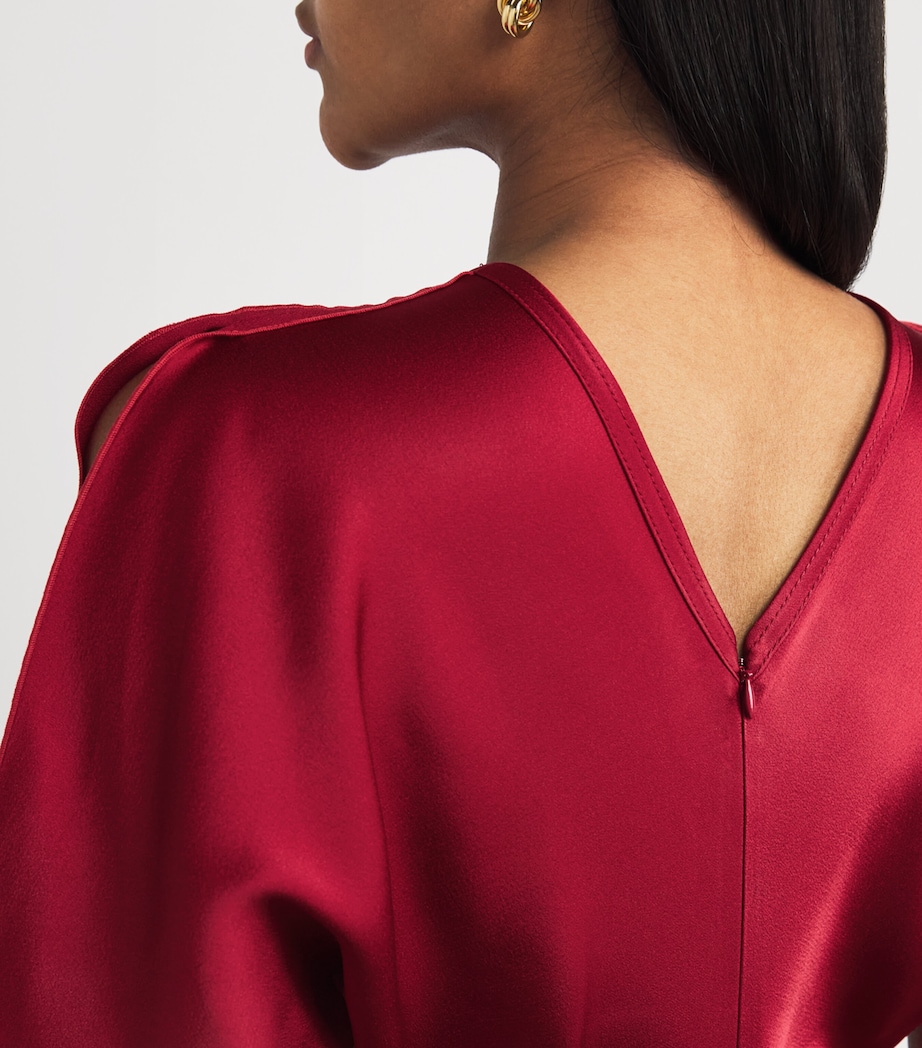 Gathered Waist Maxi Dress 3311 ROSE Image 4