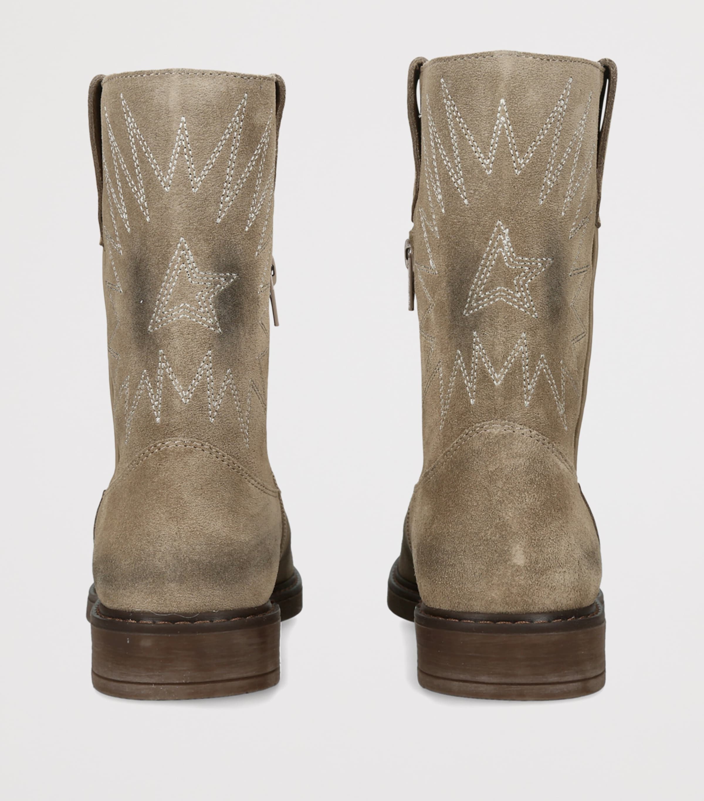 Golden Goose Suede Wish Star Ankle Boots Beige Image 4