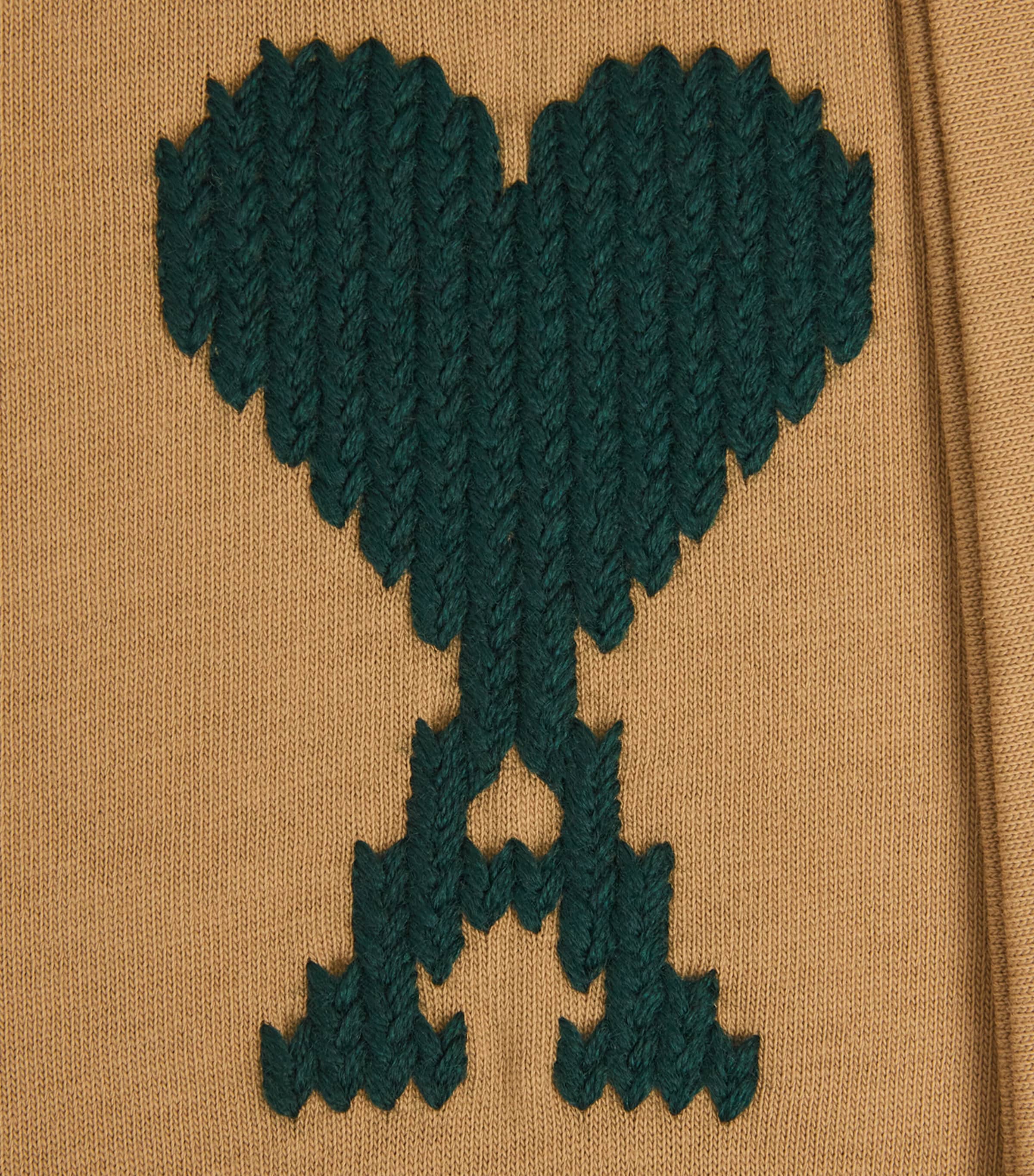 Cotton Zigzag Logo T-Shirt A047 CAMEL/EVERGREEN Image 5