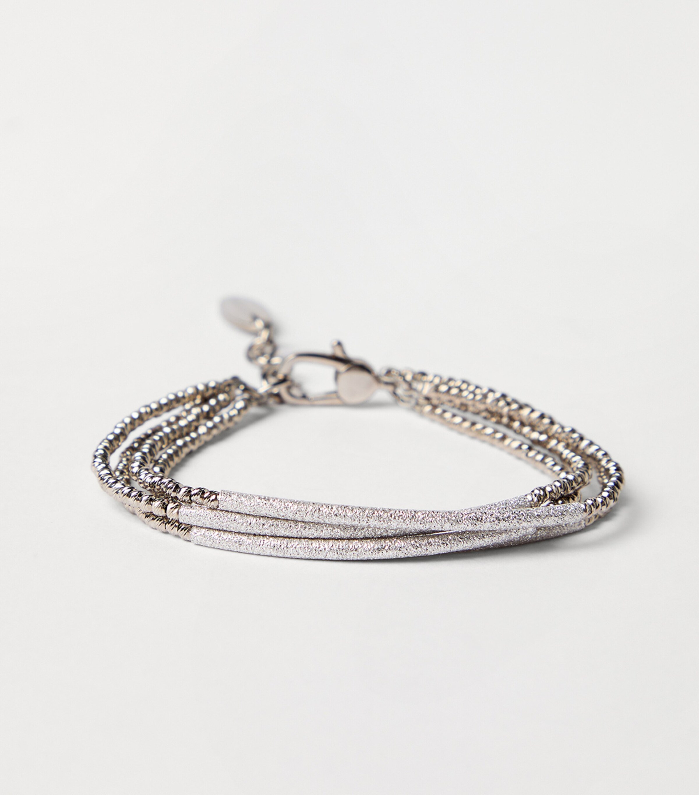 Brunello Cucinelli Sterling Silver Beaded Bracelet Image 2