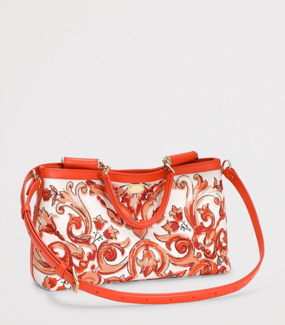 Dolce&Gabbana Majolica Vittoria Shoulder Bag Orange Image 2