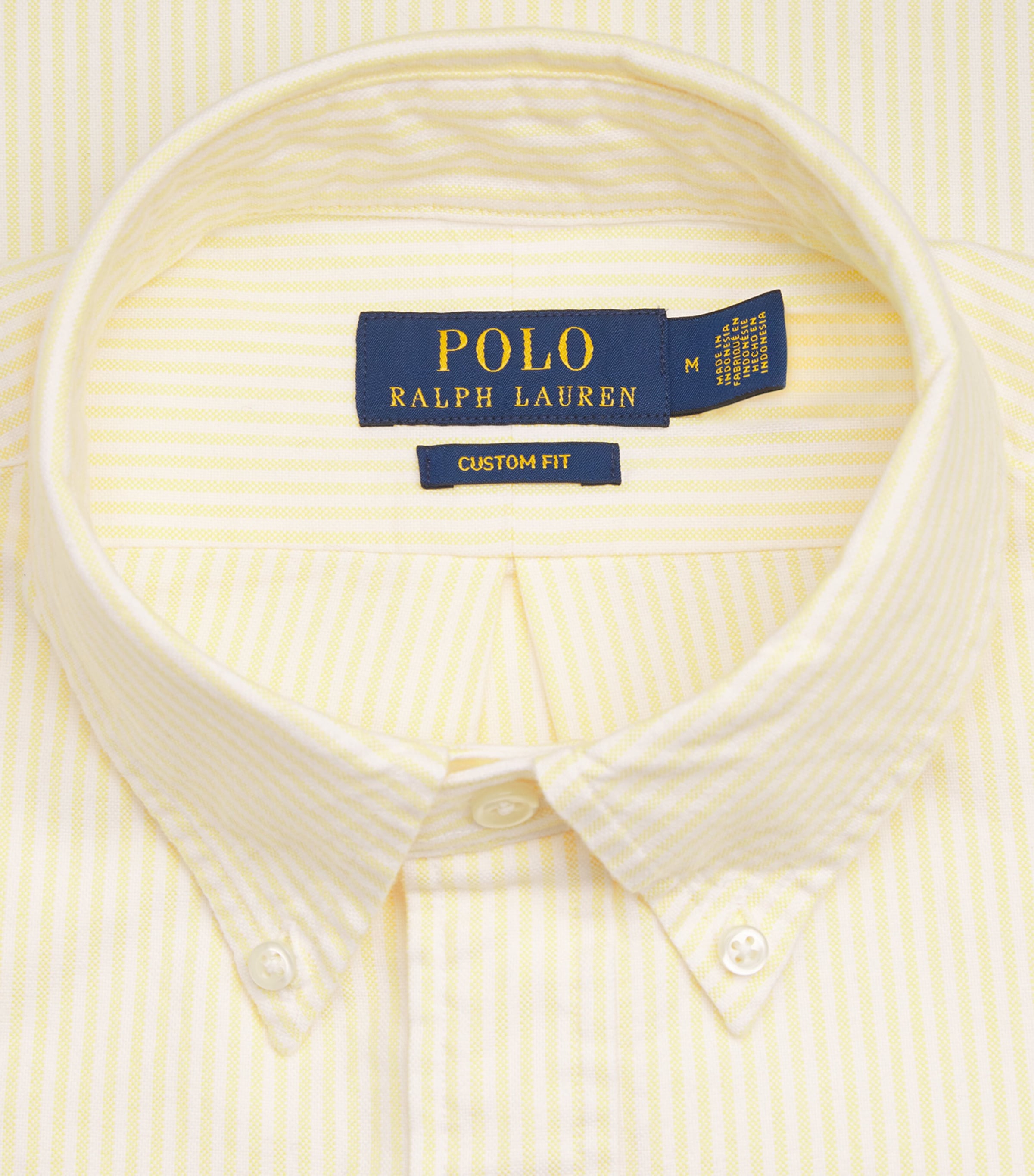 Custom Fit Stripe Oxford Shirt 6636D YLLW OXFRD/WHT Image 5