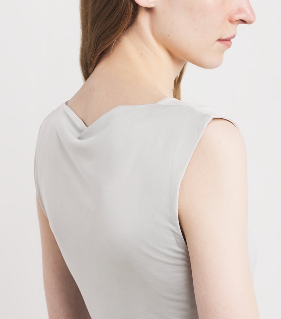 90s V-Neck Top SILVER Image 6