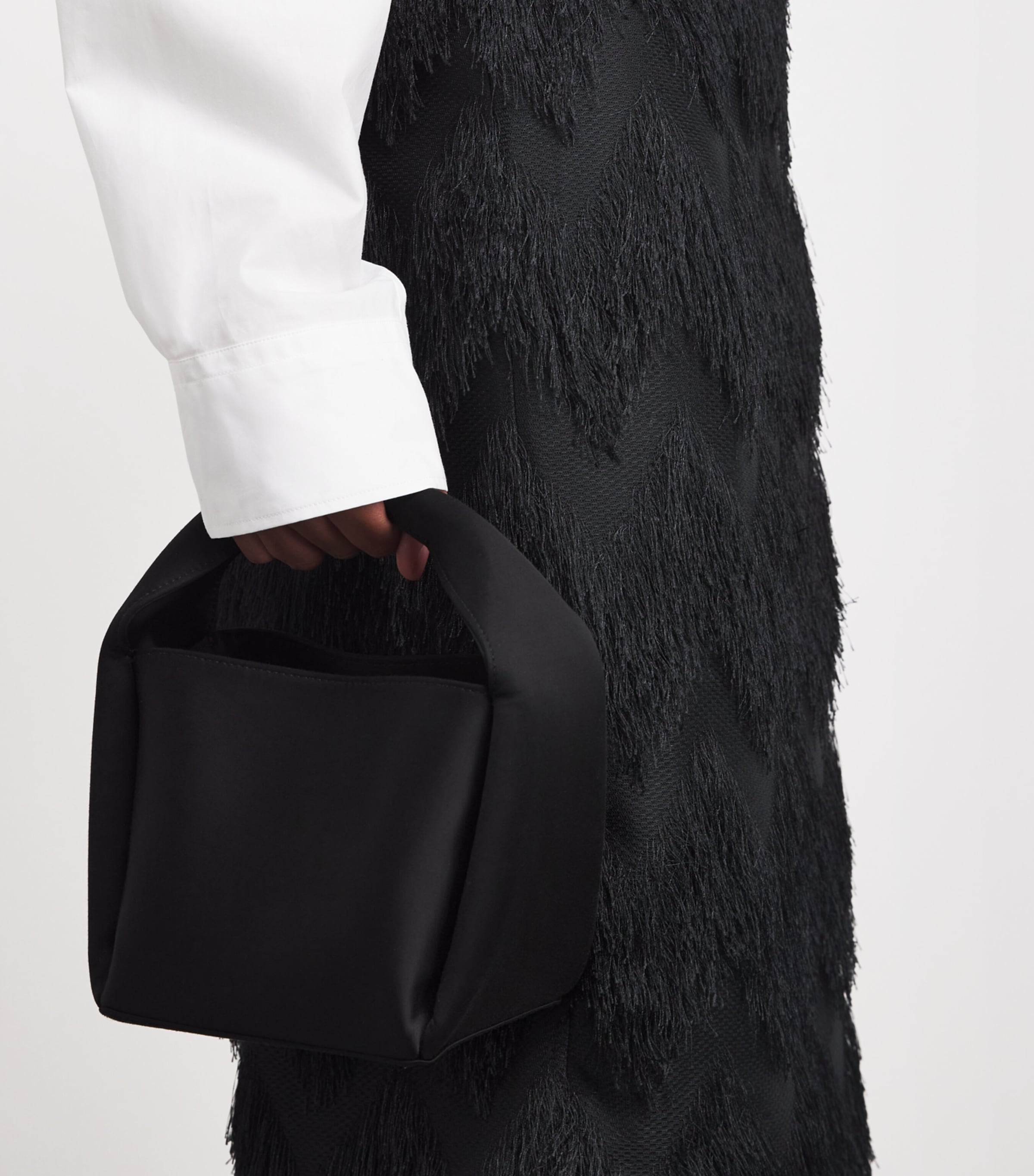 Fringed Phoenix Midi Skirt BLACK DBLK Image 6