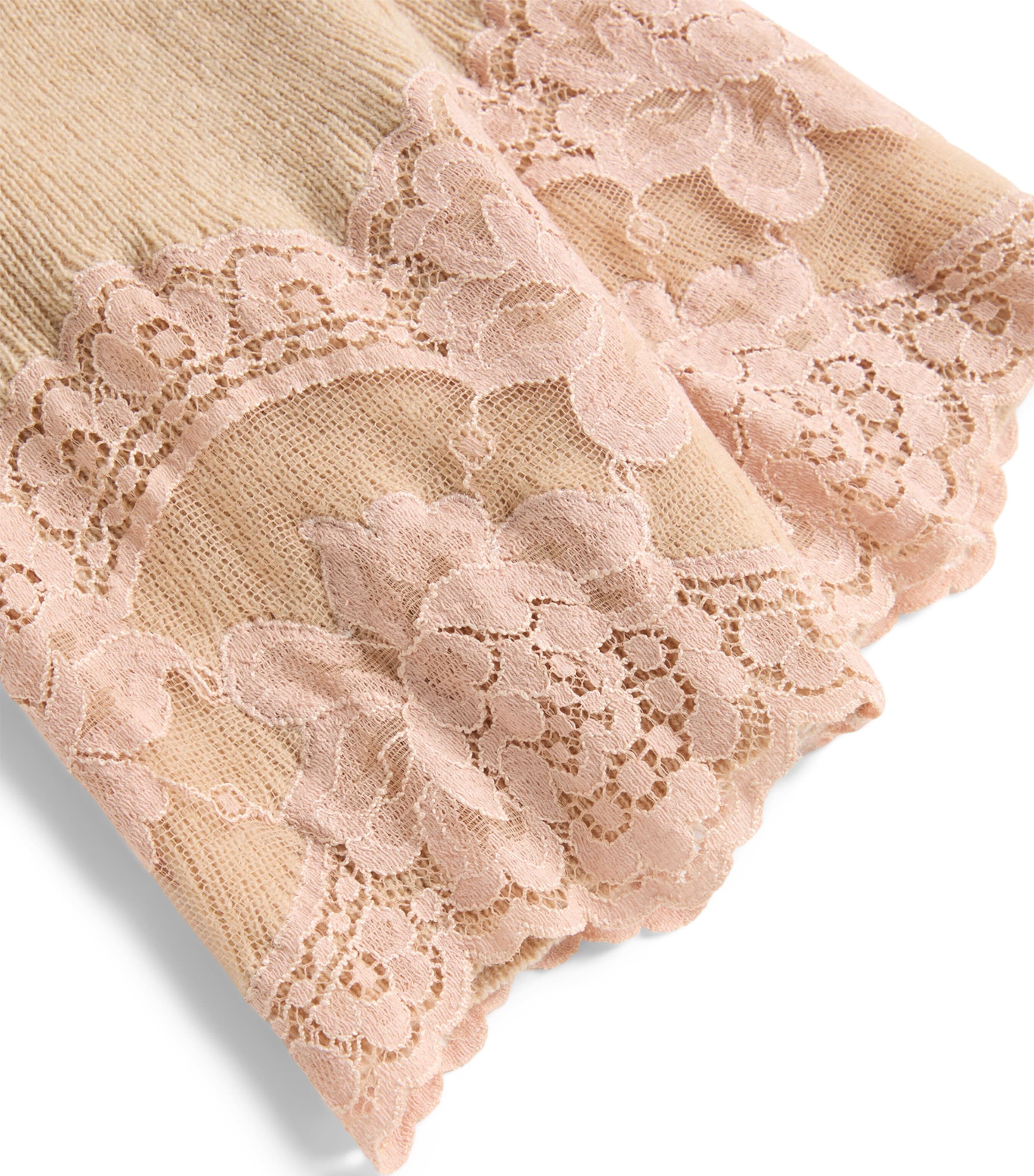 Cashmere Floral-Hem Leggings DPT Image 2