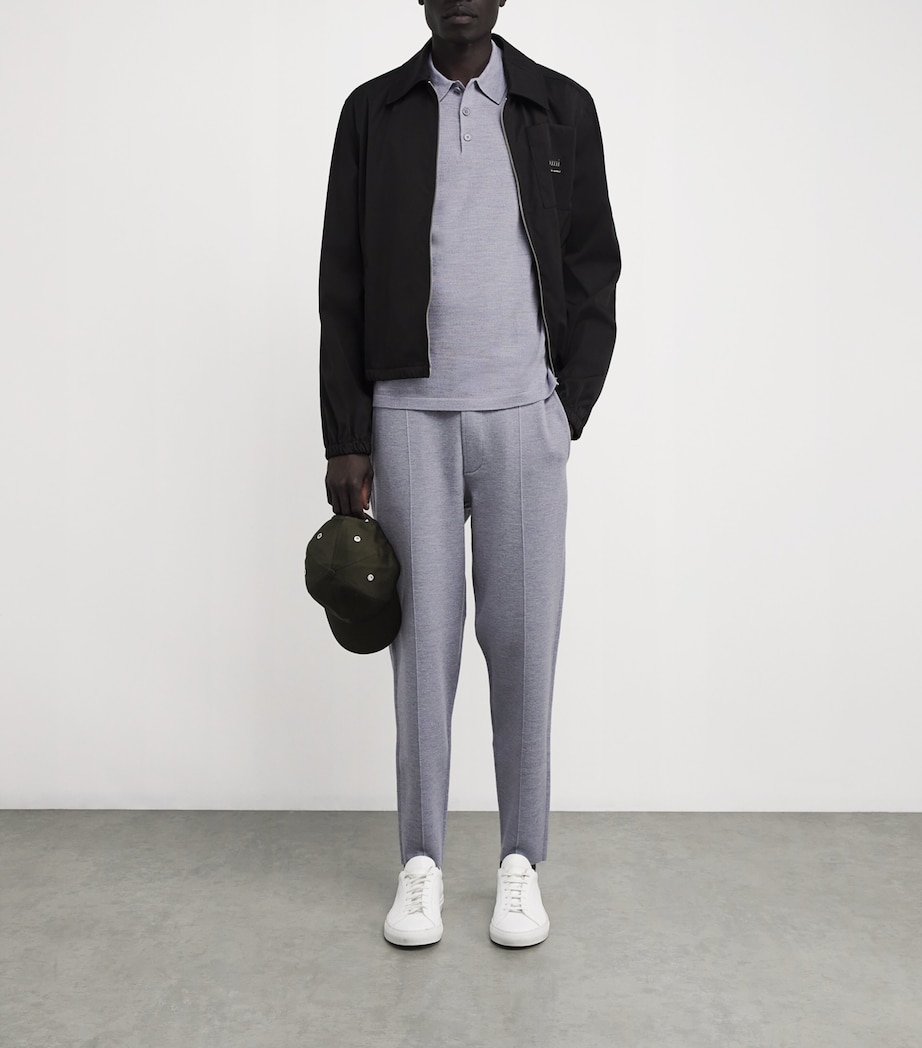 Wool-Blend Straight Sweatpants 3268-DUSTY MEL Image 2