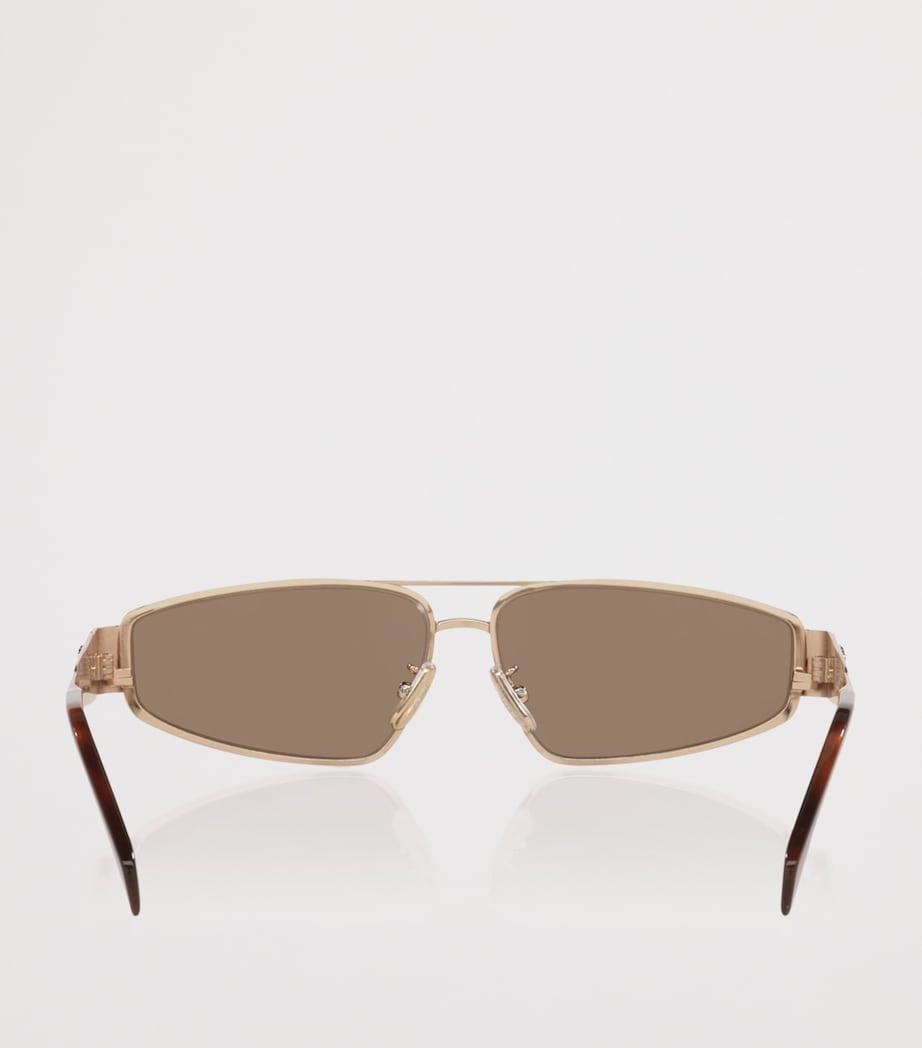 Celine Metal Triomphe Irregular Sunglasses Pink Image 3