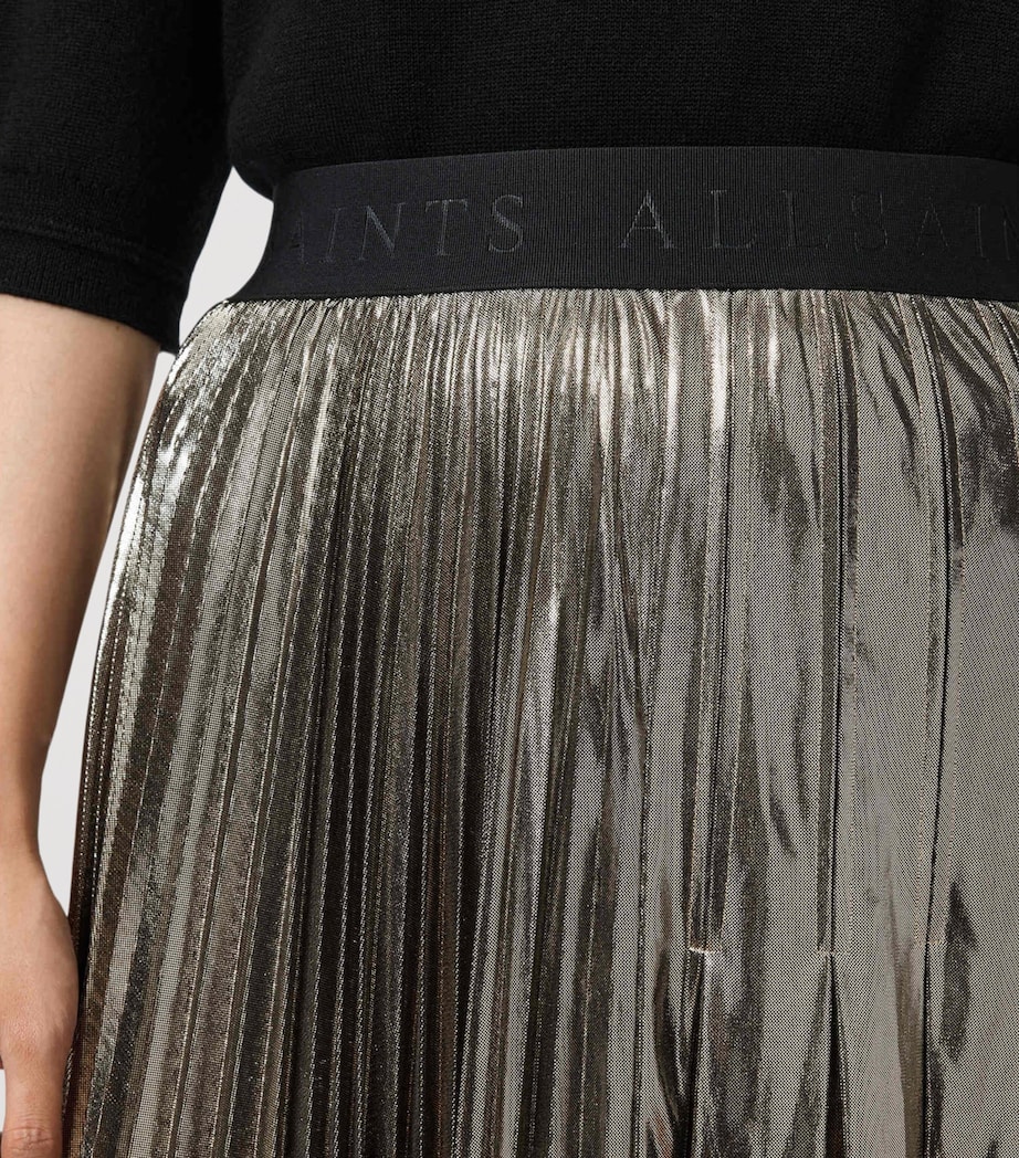 Pleated Jax Maxi Skirt BRONZE GOLD Image 8