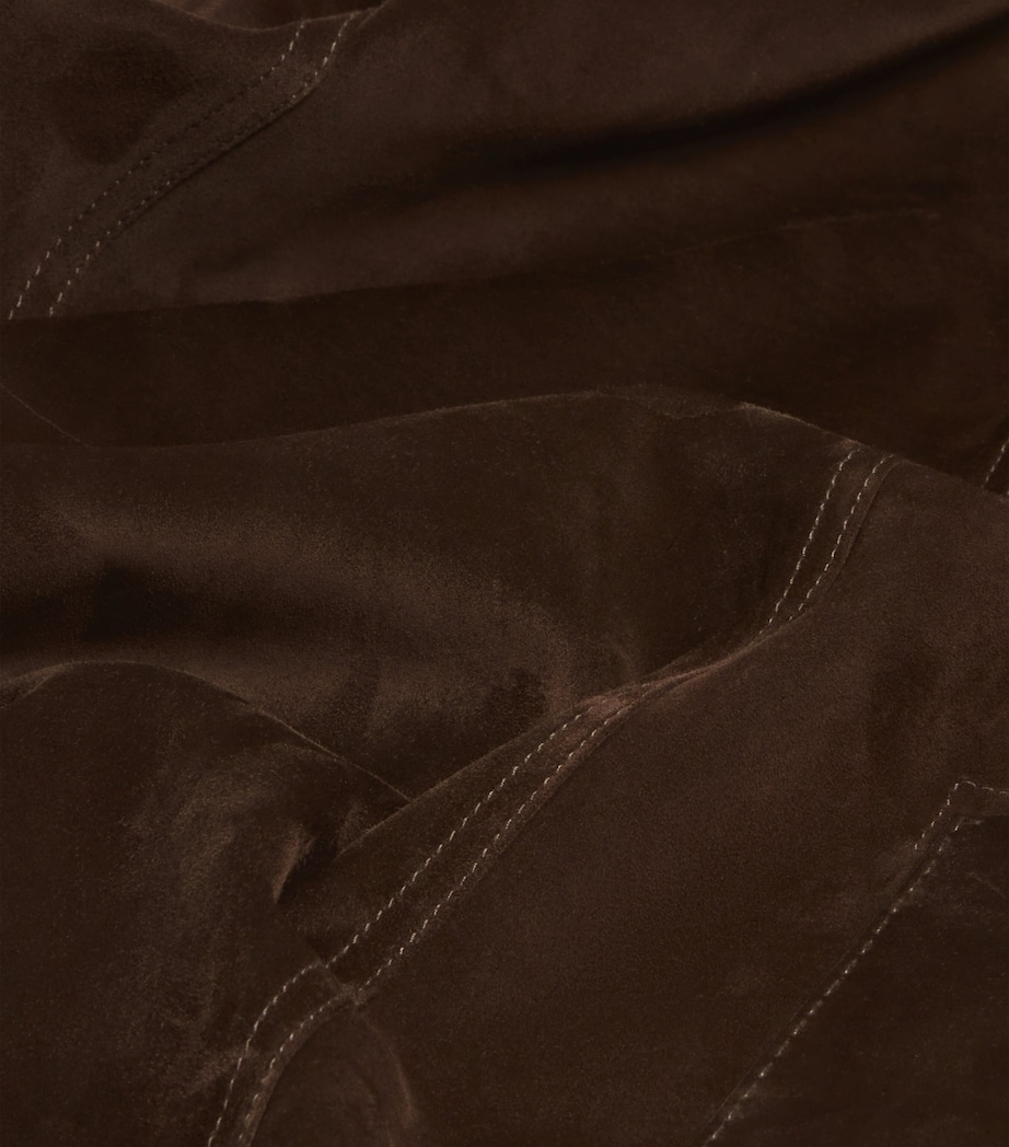 Suede Blazer 203COFFEE Image 8