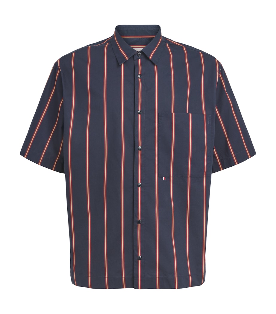 Moncler Mens Cotton Stripe Shirt Image 1