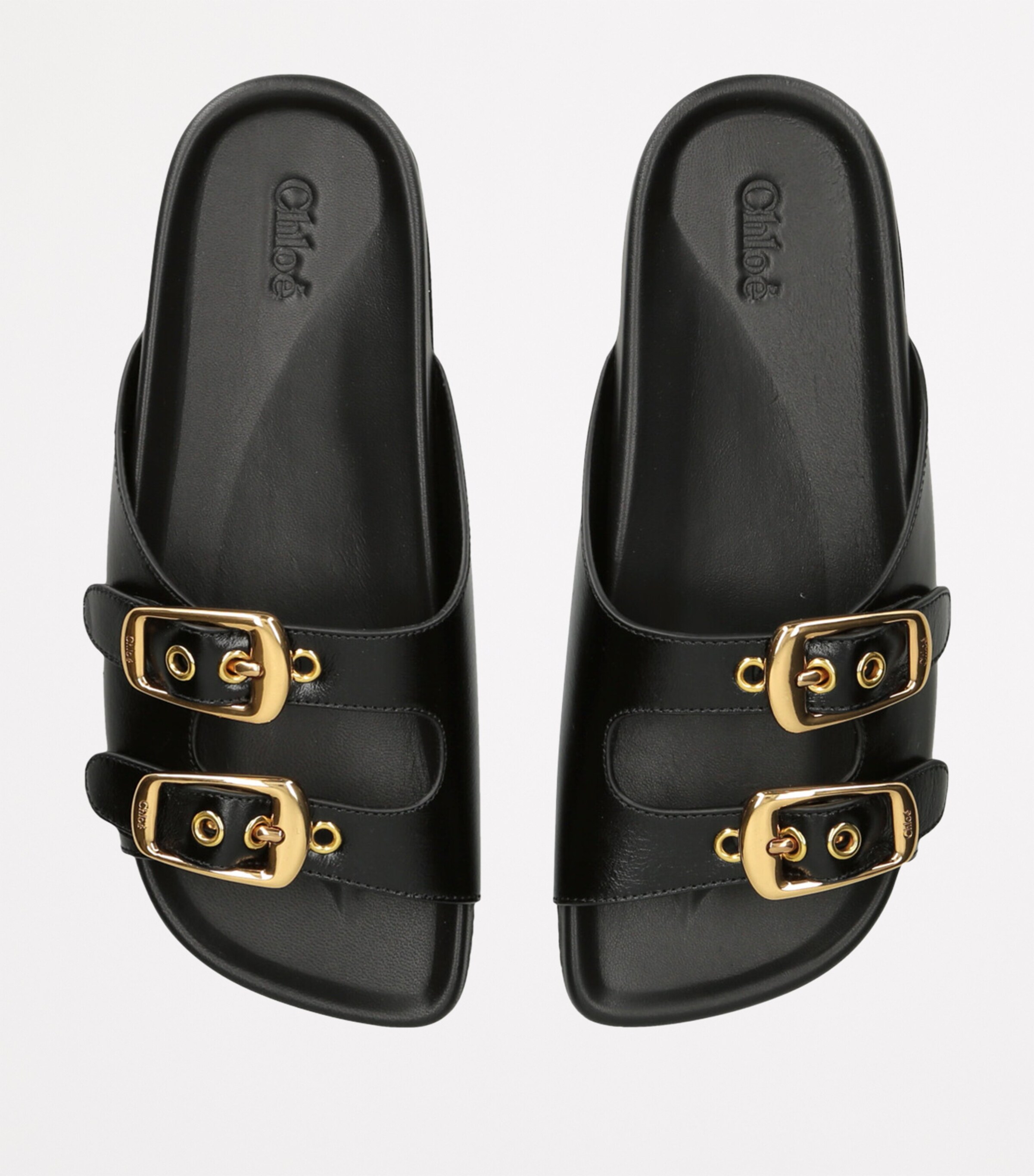 Leather Polly Sandals BLACK Image 4