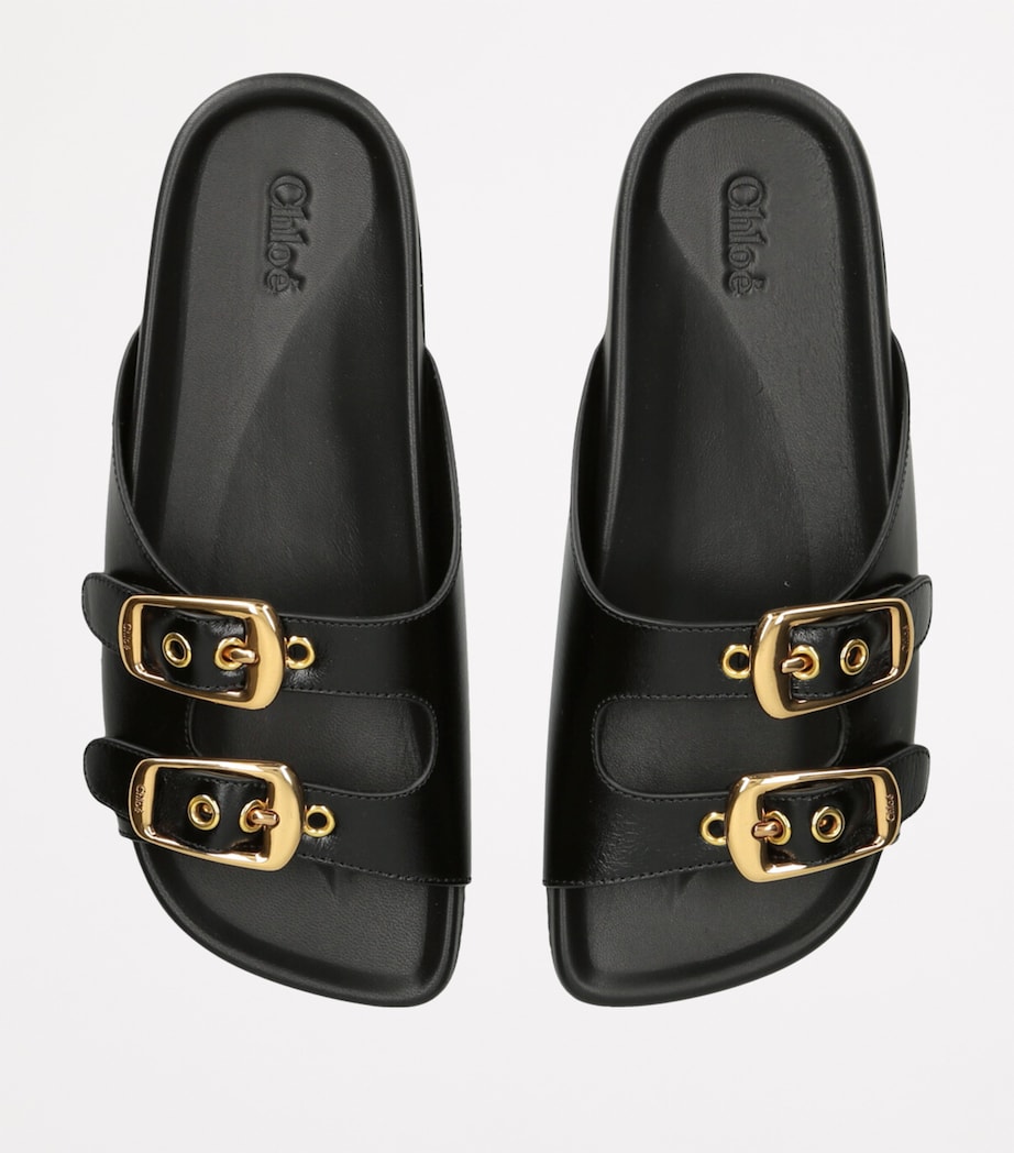 Leather Polly Sandals BLACK Image 4