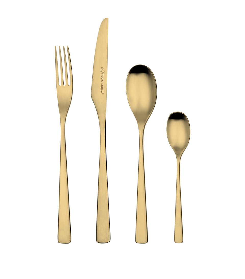 Tilia Satin Gold 24-Piece Cutlery Set