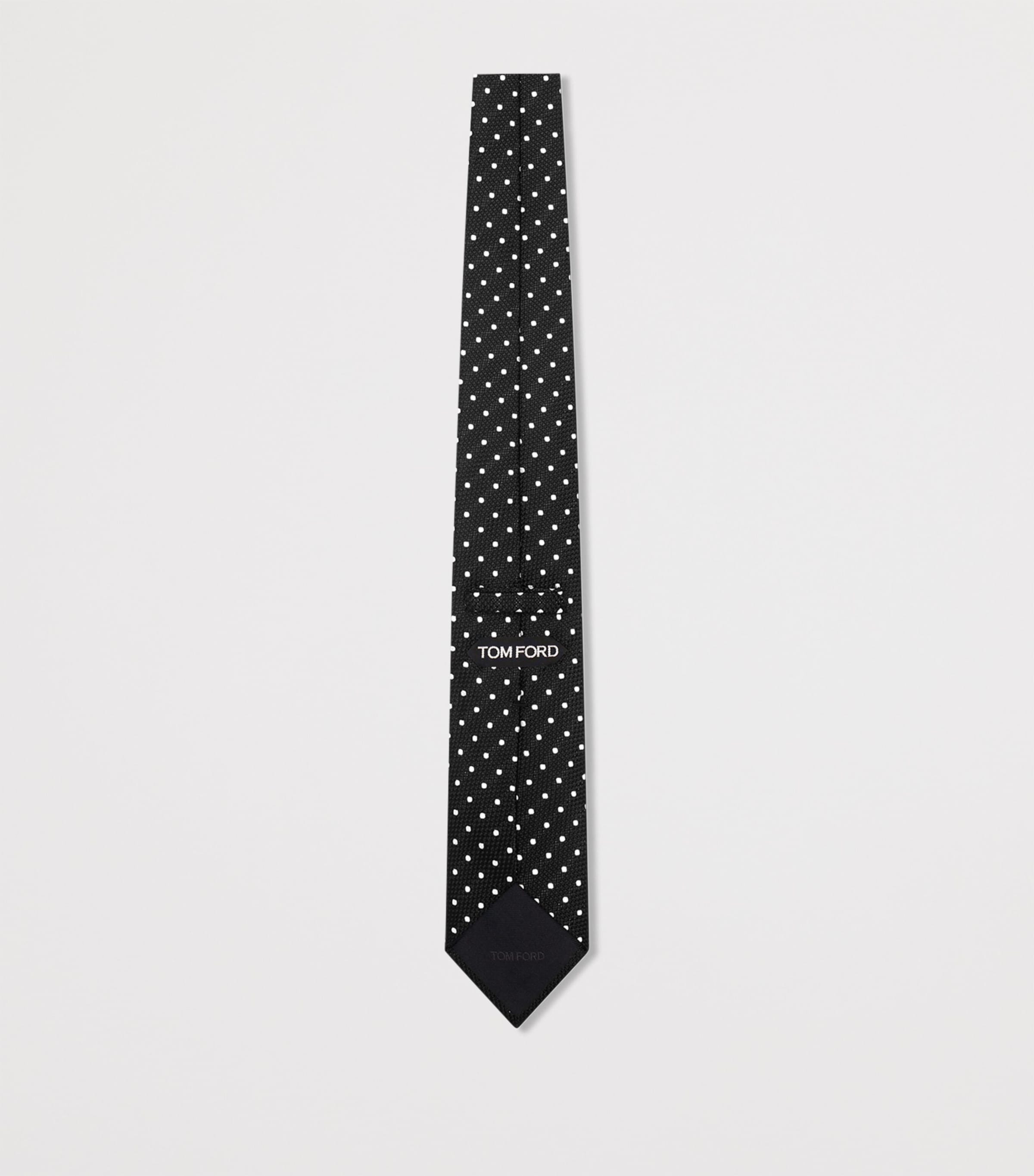 Silk Polka-Dot Tie ZBLAW Image 2