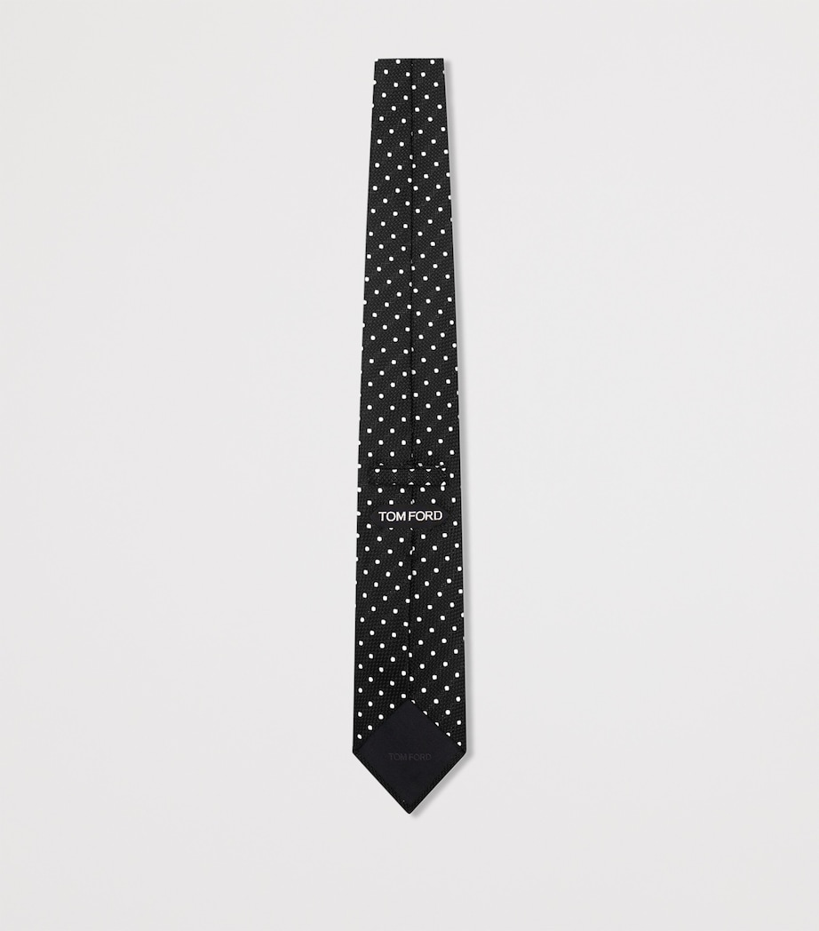 Silk Polka-Dot Tie ZBLAW Image 2