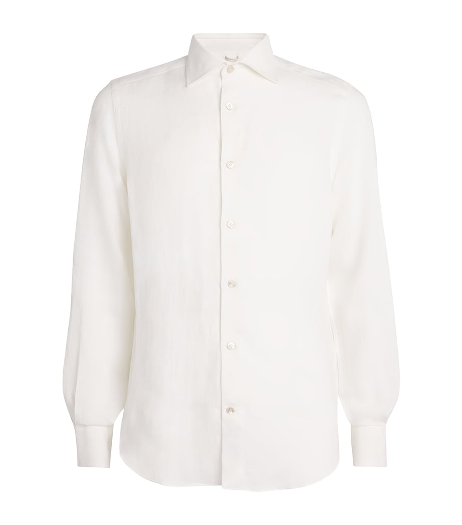 x Harrods Linen Shirt BIANCO Image 1