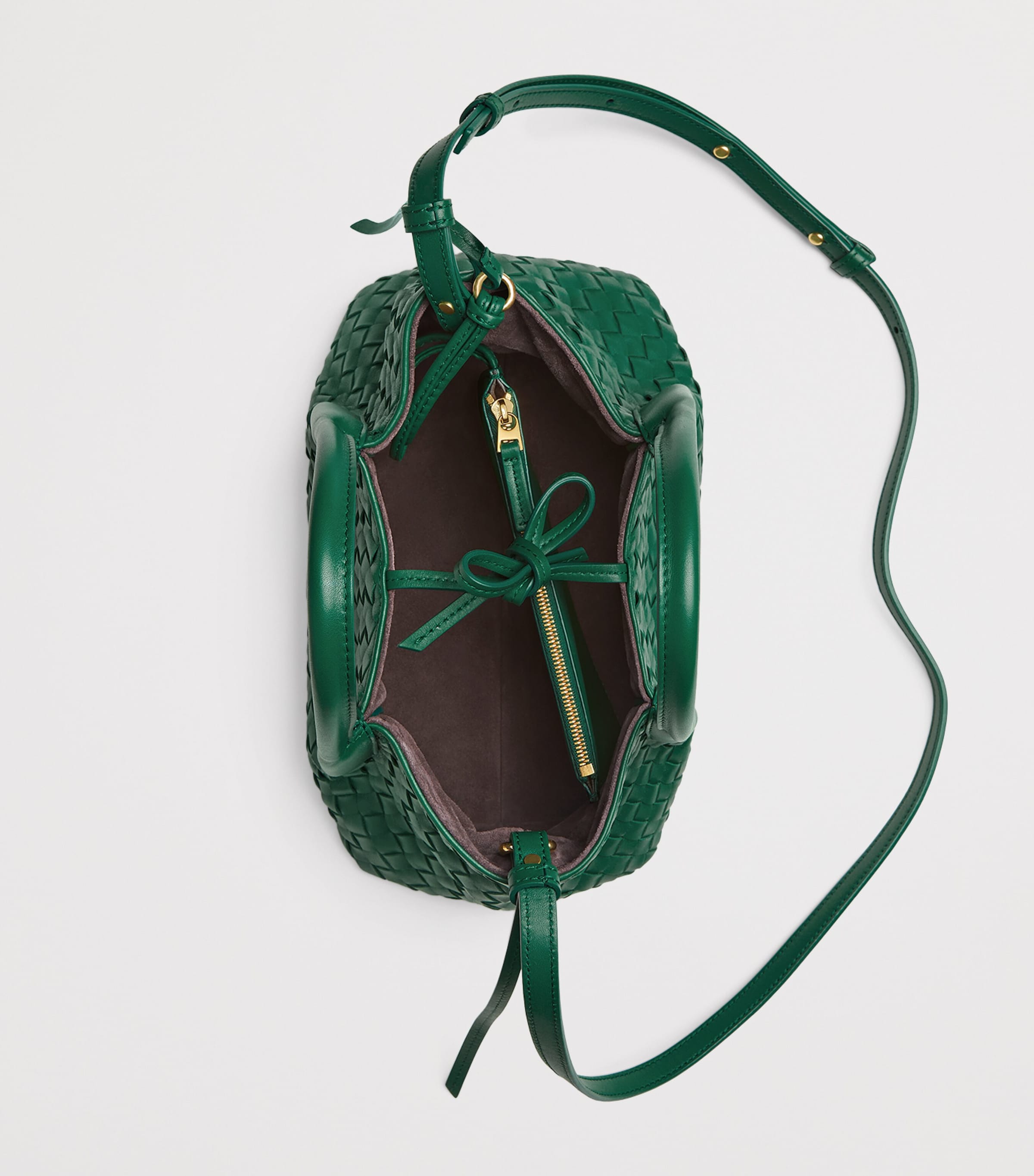 Leather Intrecciato Pinacoteca Top-Handle Bag 3120 Image 3