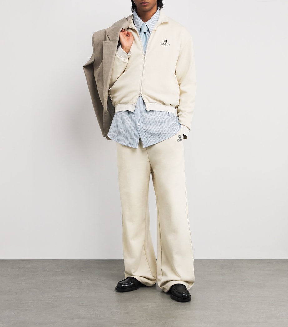 Cotton-Blend Lounge Track Jacket ALABASTER Image 2