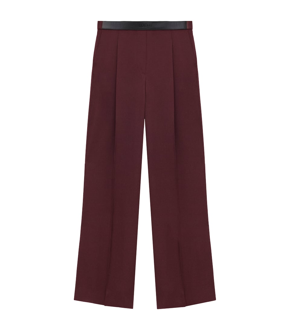 Silk Wide-Leg Trousers