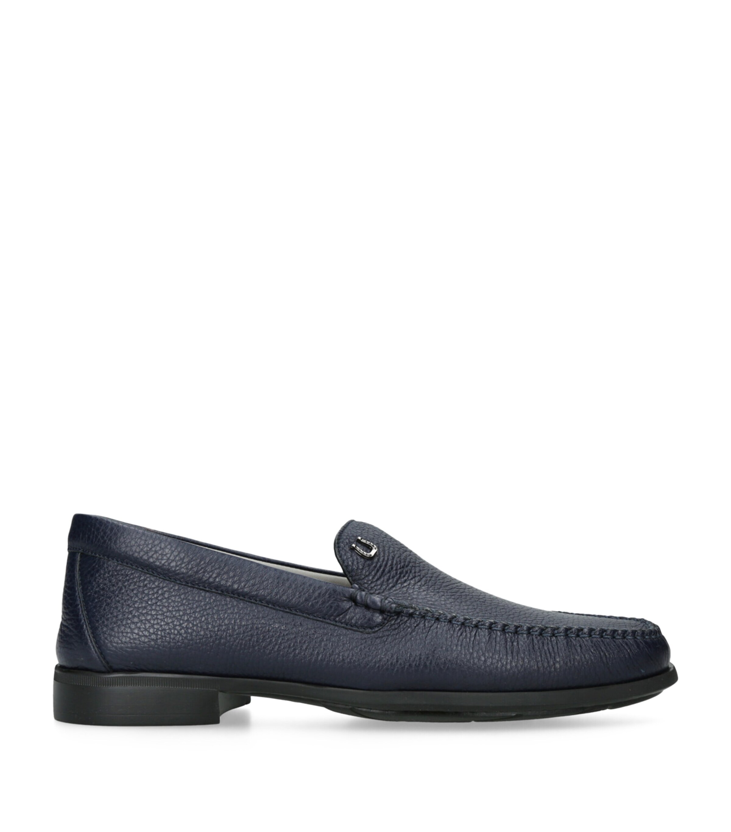 Deerskin Loafers NAVY Image 1