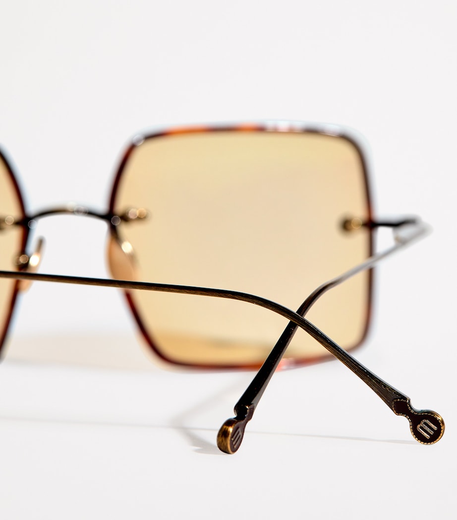Titanium Square M5005 Sunglasses M5005 ANTIQUE GOLD Image 5