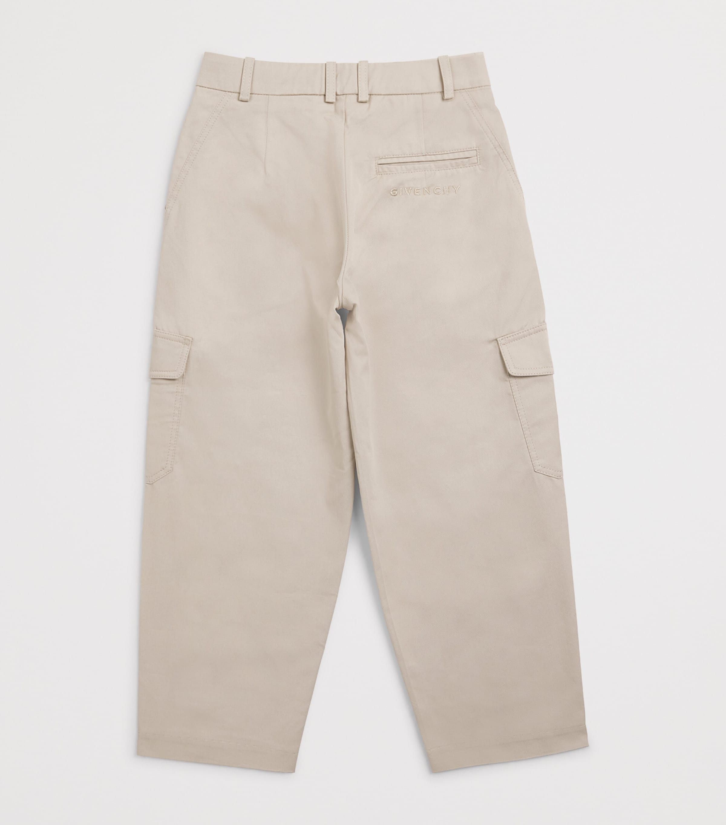 Cotton Cargo Trousers (4-12+ Years) H31209/192PALE STONE Image 2