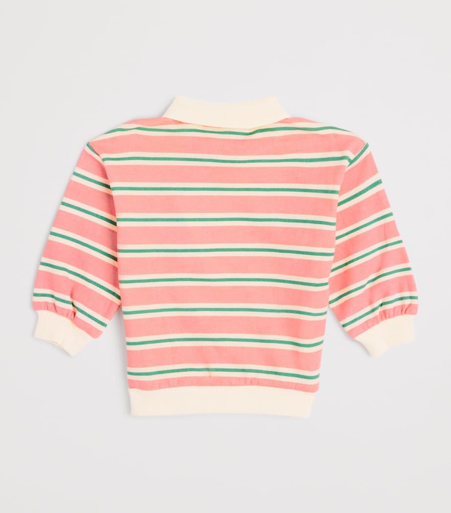 Cotton Stripe Polo Sweater (12 Months-4 Years) P25083 BLUSH BOUND Image 2