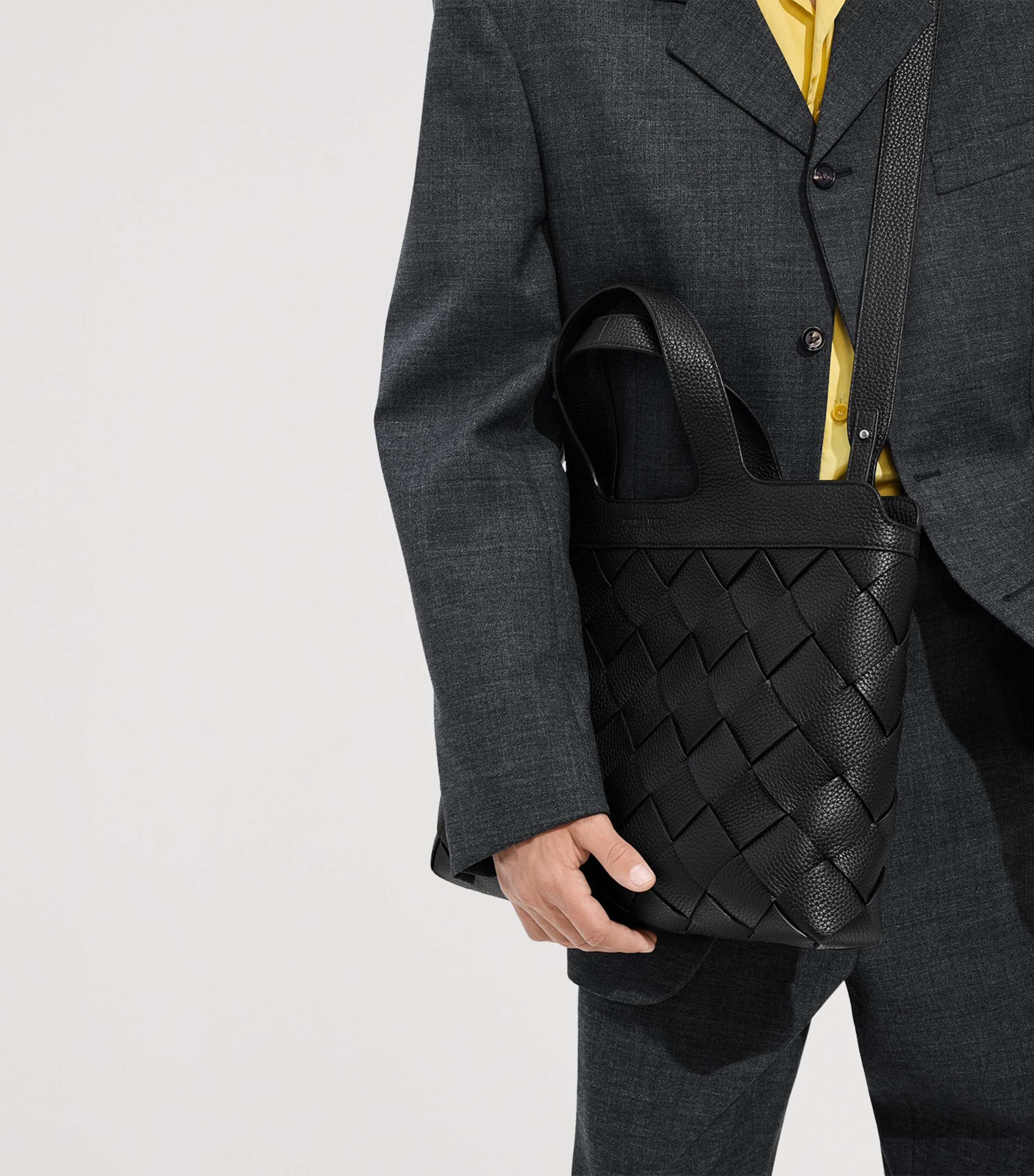 Bottega Veneta Leather Diago Briefcase Image 2