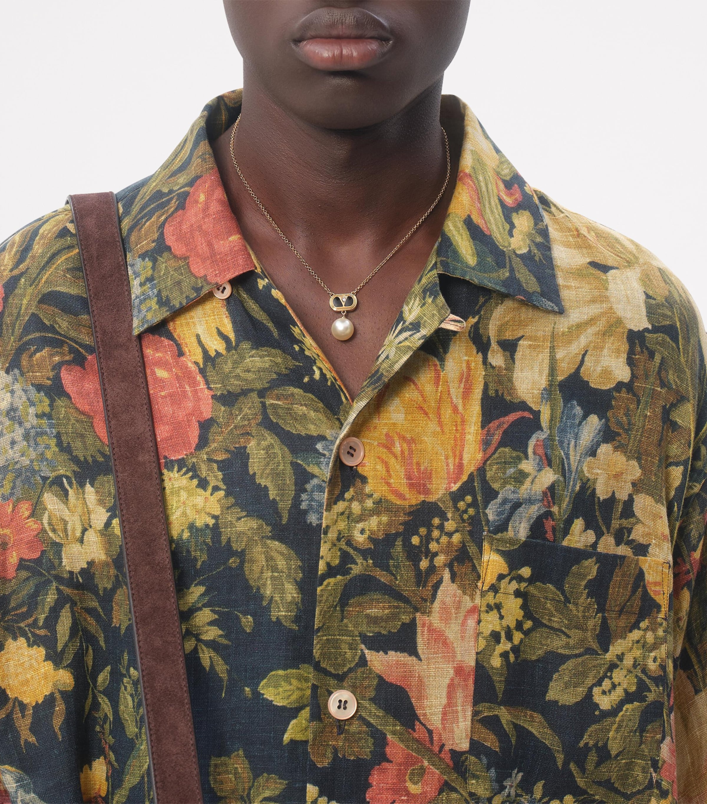 Tシャツ・カットソー VALENTINO SS25 Ivory linen shirt (6V3ABQ15AKR QTA) Valentino Linen Floral Tassel-Trim Shirt | Harrods US