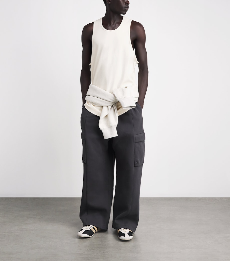 FEAR OF GOD ESSENTIALS Mens Ribbed Essential Tank Top Ivory Image 2