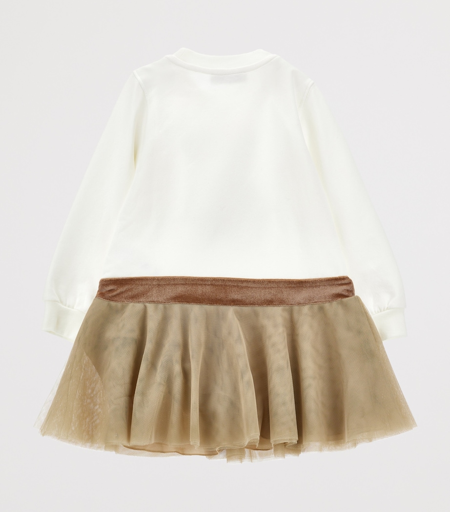 Embellished Teddy Bear Dress (2-12 Years) PANNA/ECRU Image 2