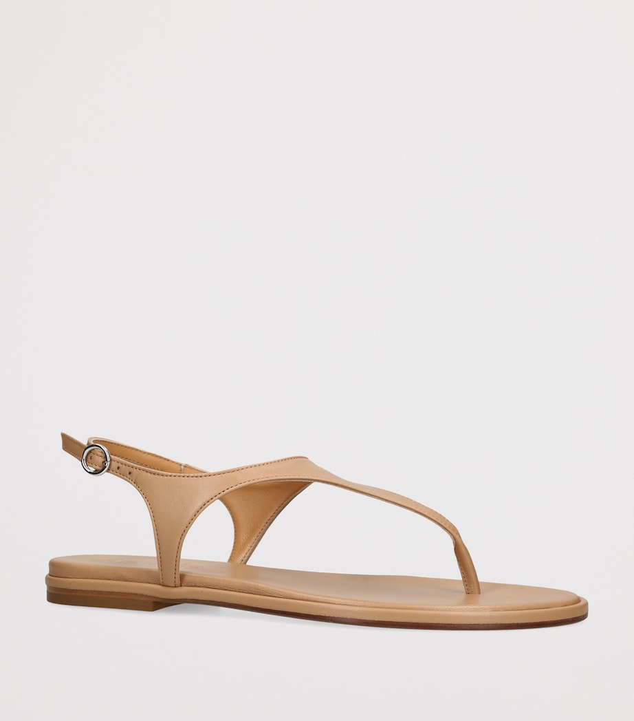 aeyde Leather Raine Sandals Mid Brown Image 2