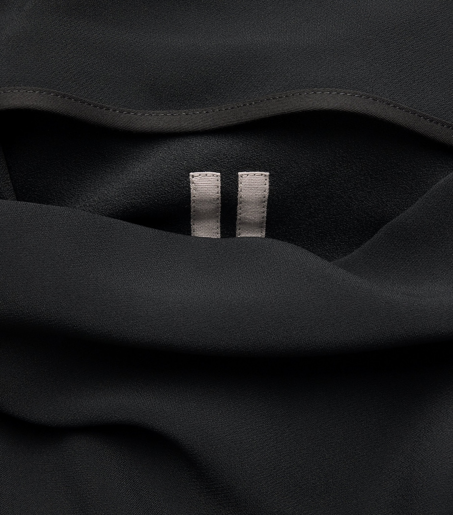 Rick Owens Womens Gathered Maxi Dress Black Image 6