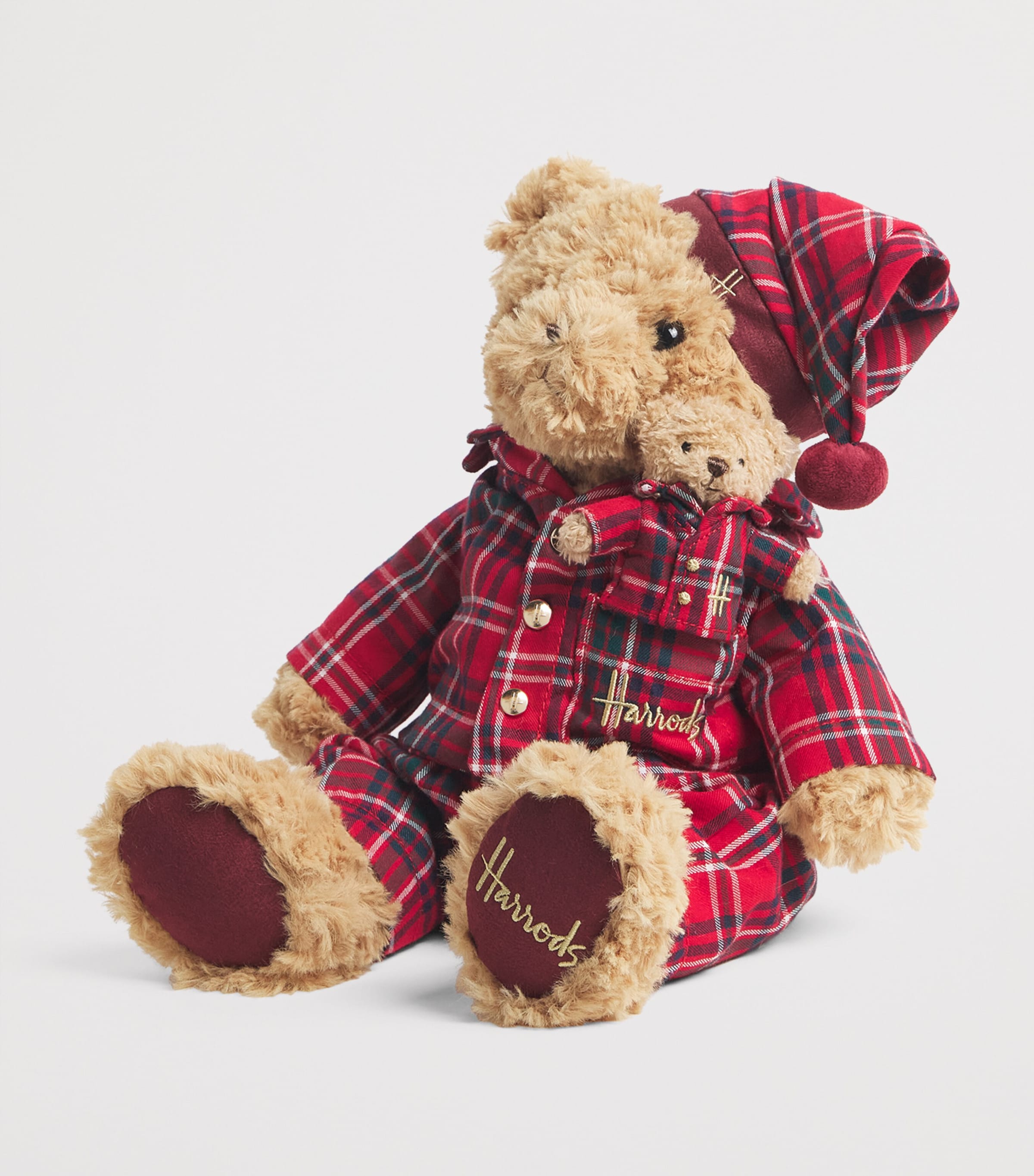 Harrods Tartan PJ Bear (25cm) | Harrods AE