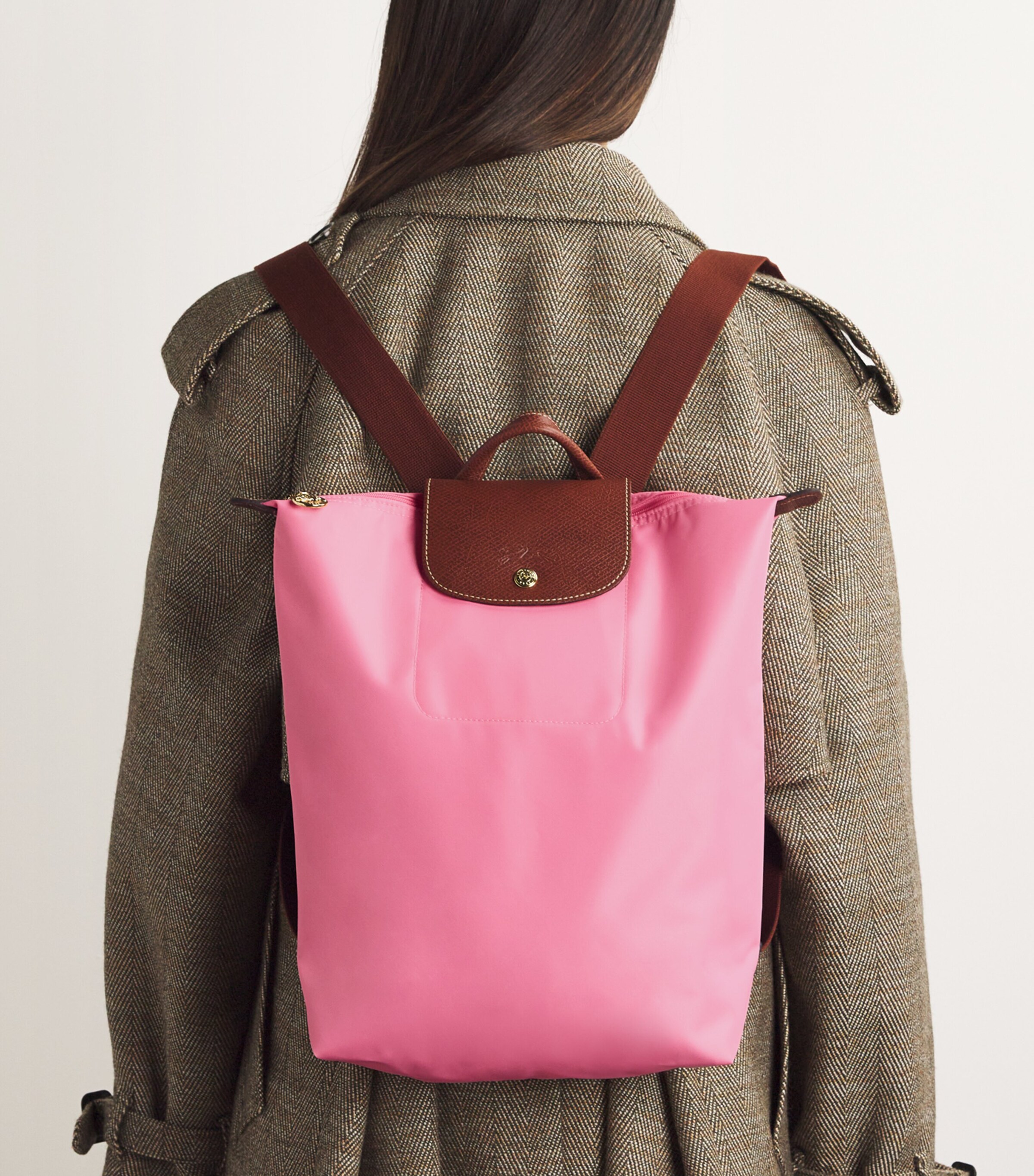 Longchamp Large Le Pliage Original Backpack Marshmallow Image 2