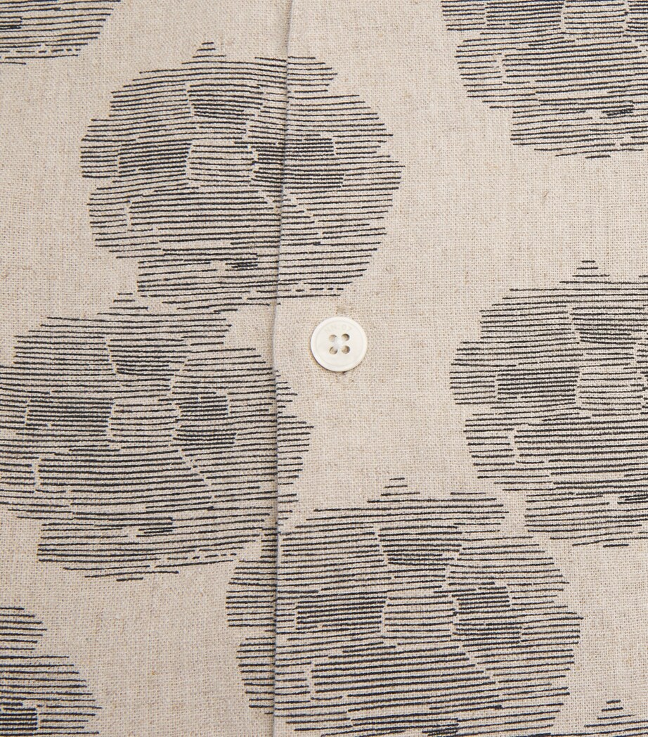 NN07 Mens Linen-Organic Cotton Ole Shirt Oatmeal Image 6