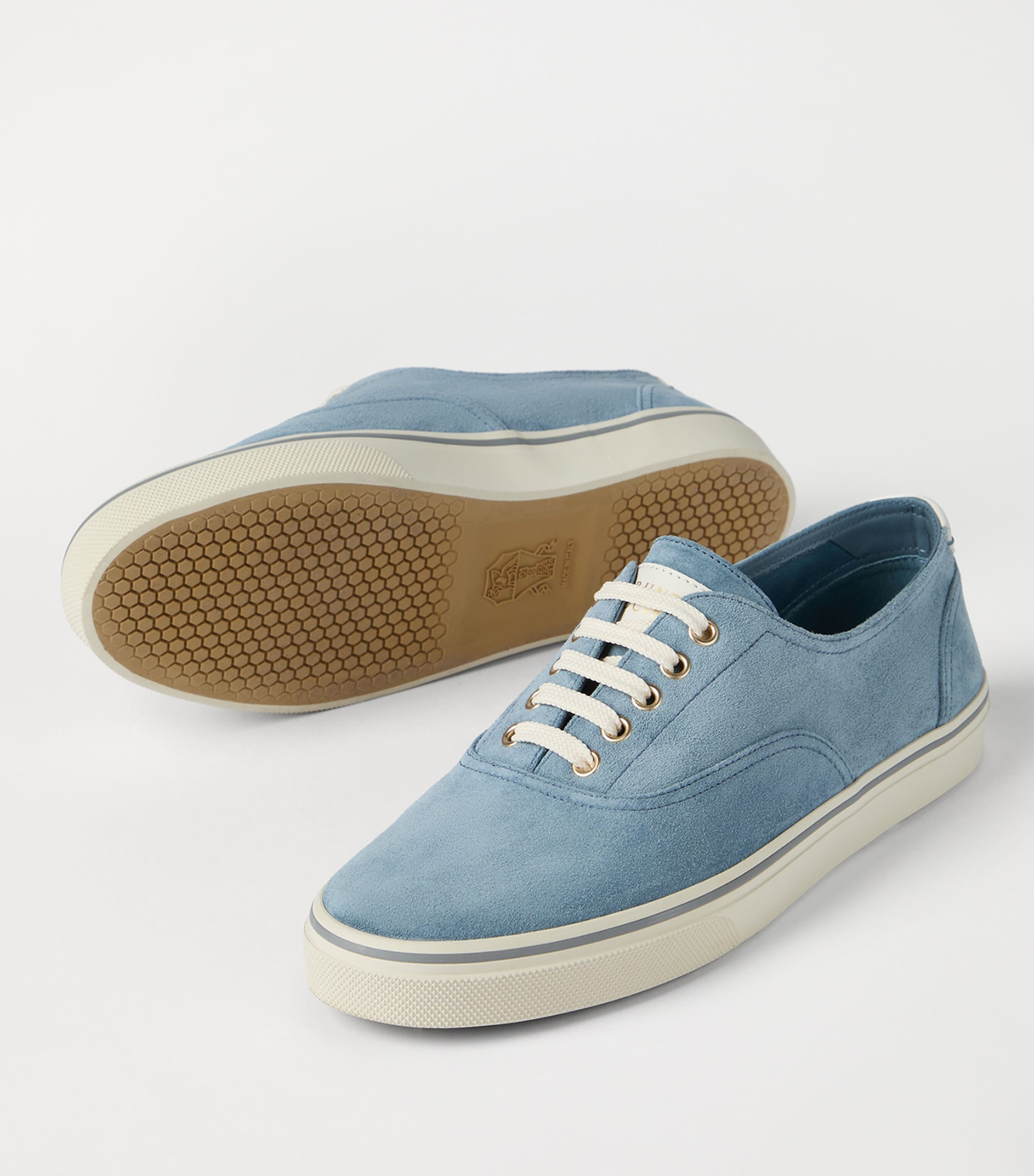 Brunello Cucinelli Suede Lace-Up Sneakers Image 6