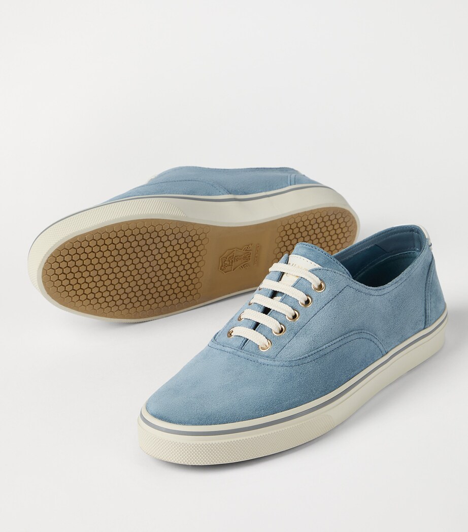 Brunello Cucinelli Suede Lace-Up Sneakers Image 6