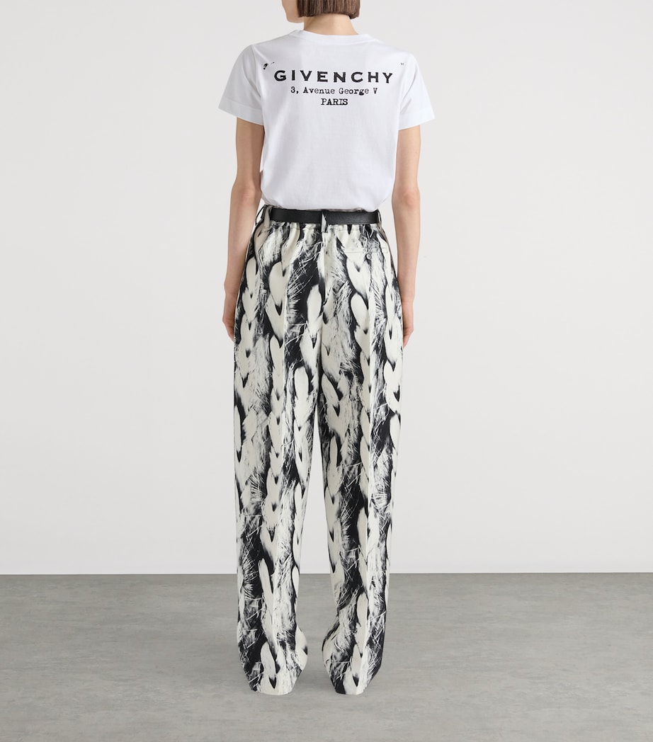 Givenchy Womens Cotton Logo T-Shirt White Image 3