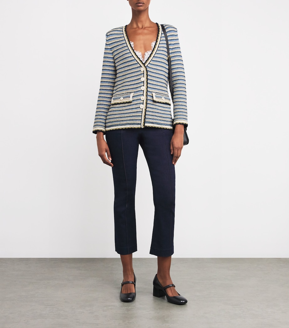 Cotton-Blend Ceriani Cardigan NAVY MULTI Image 2