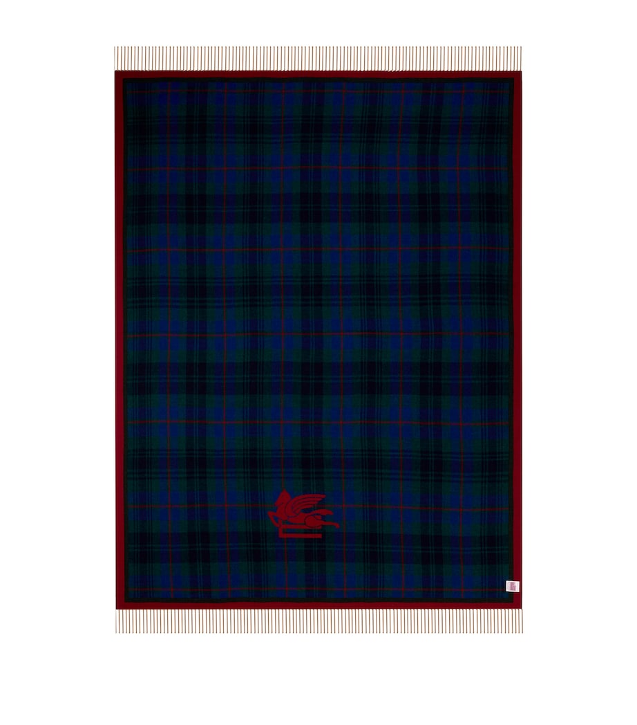 Wool Fringed Boyd Throw (140cm x 180cm) ANTHRACITE Image 2