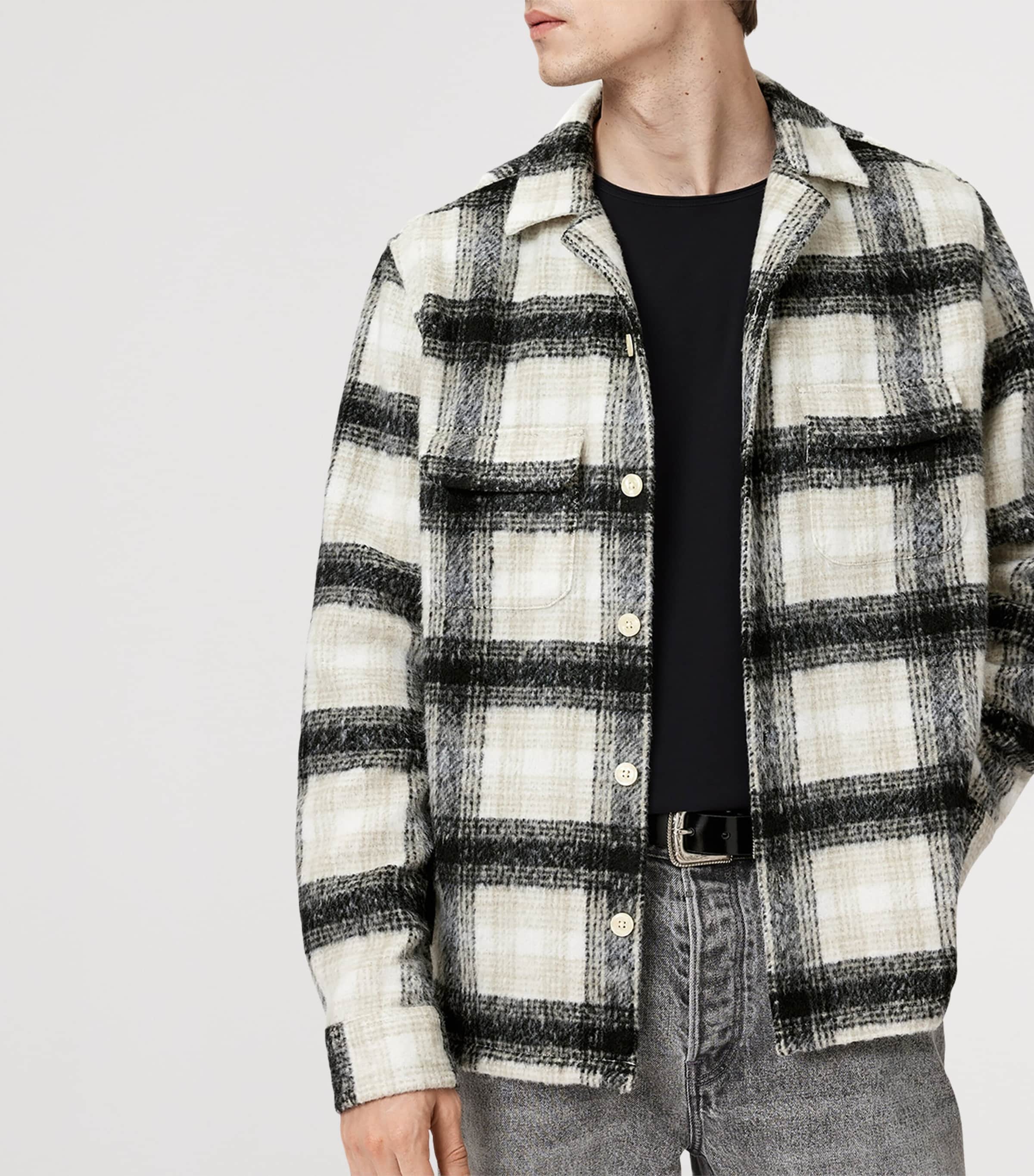 Check Lapse Shirt BLACK/GREY Image 5