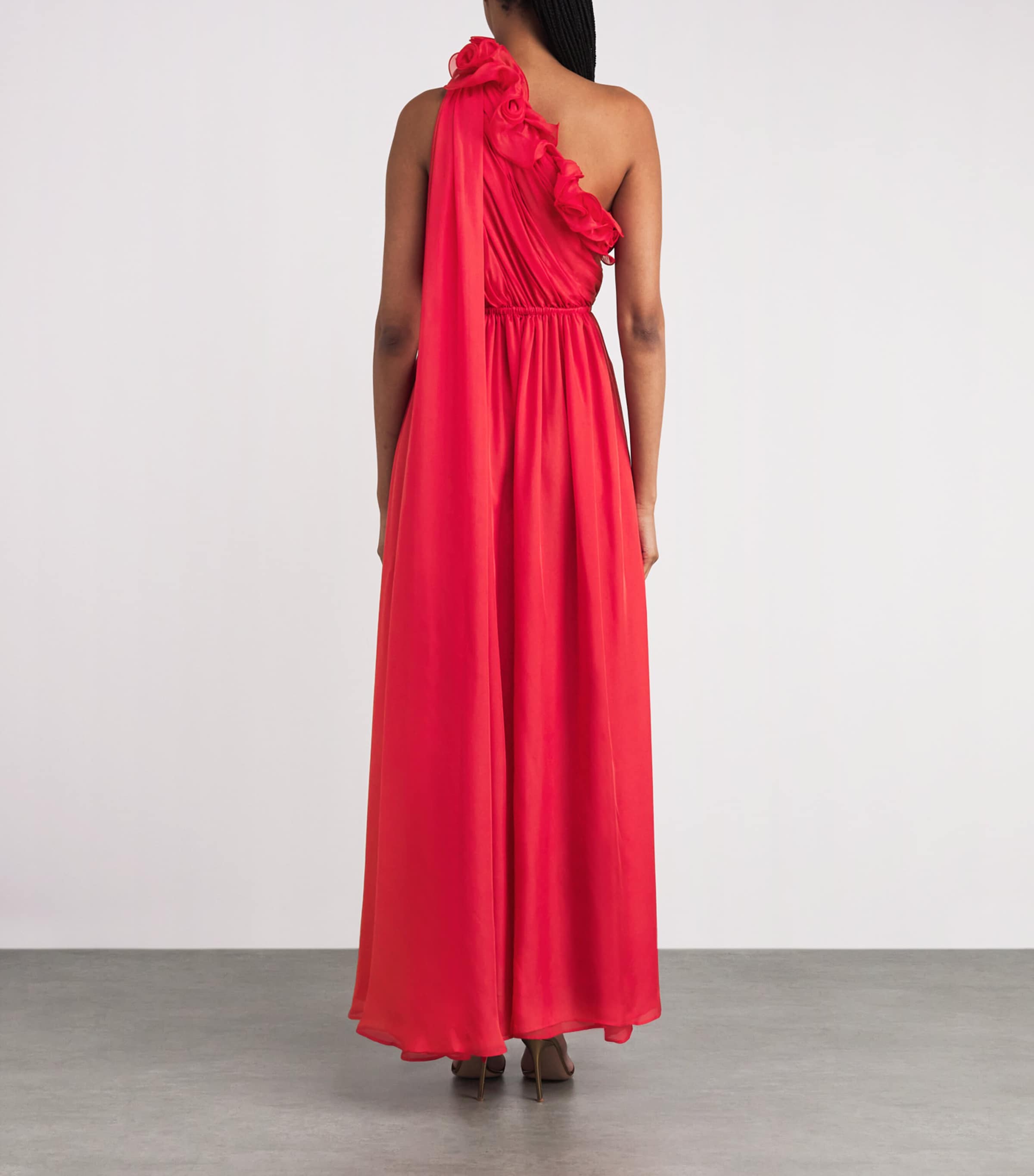 Silk Jenni Maxi Dress SCARLET Image 3