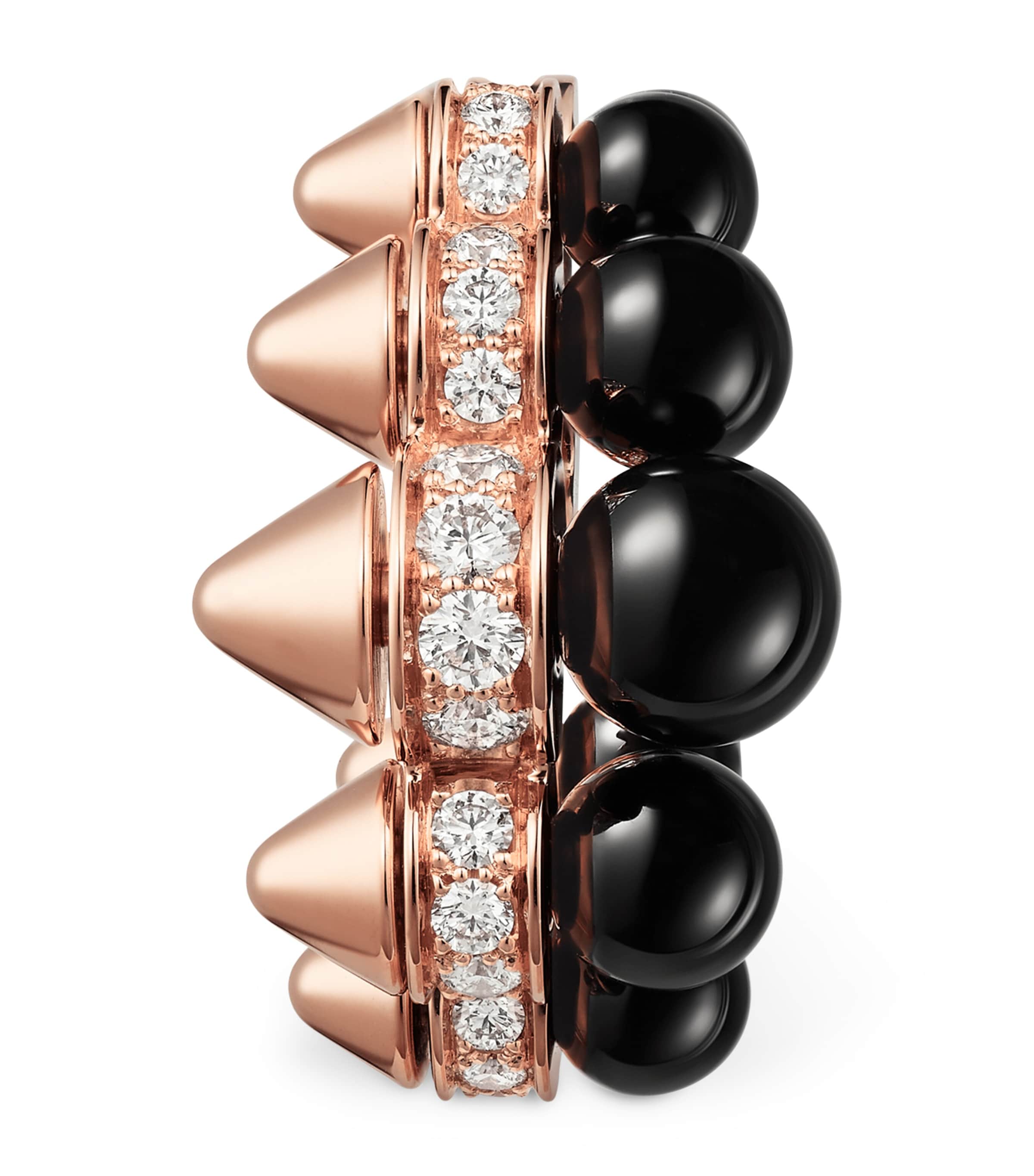 Rose Gold, Diamond and Onyx Clash de Cartier Earrings ROSE GOLD Image 3