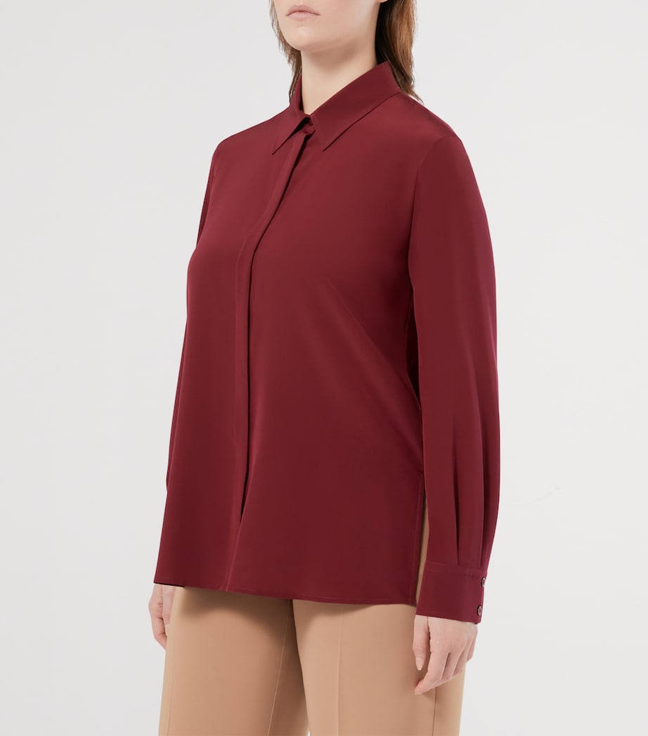 Silk Cervino Shirt BORDEAUX Image 2