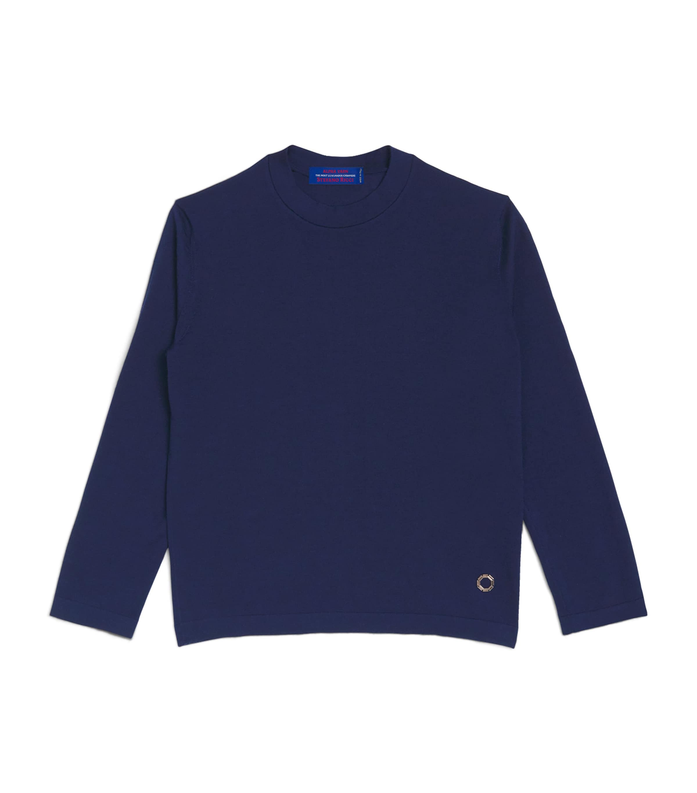 Shop Stefano Ricci Cashmere Sweater In Navy