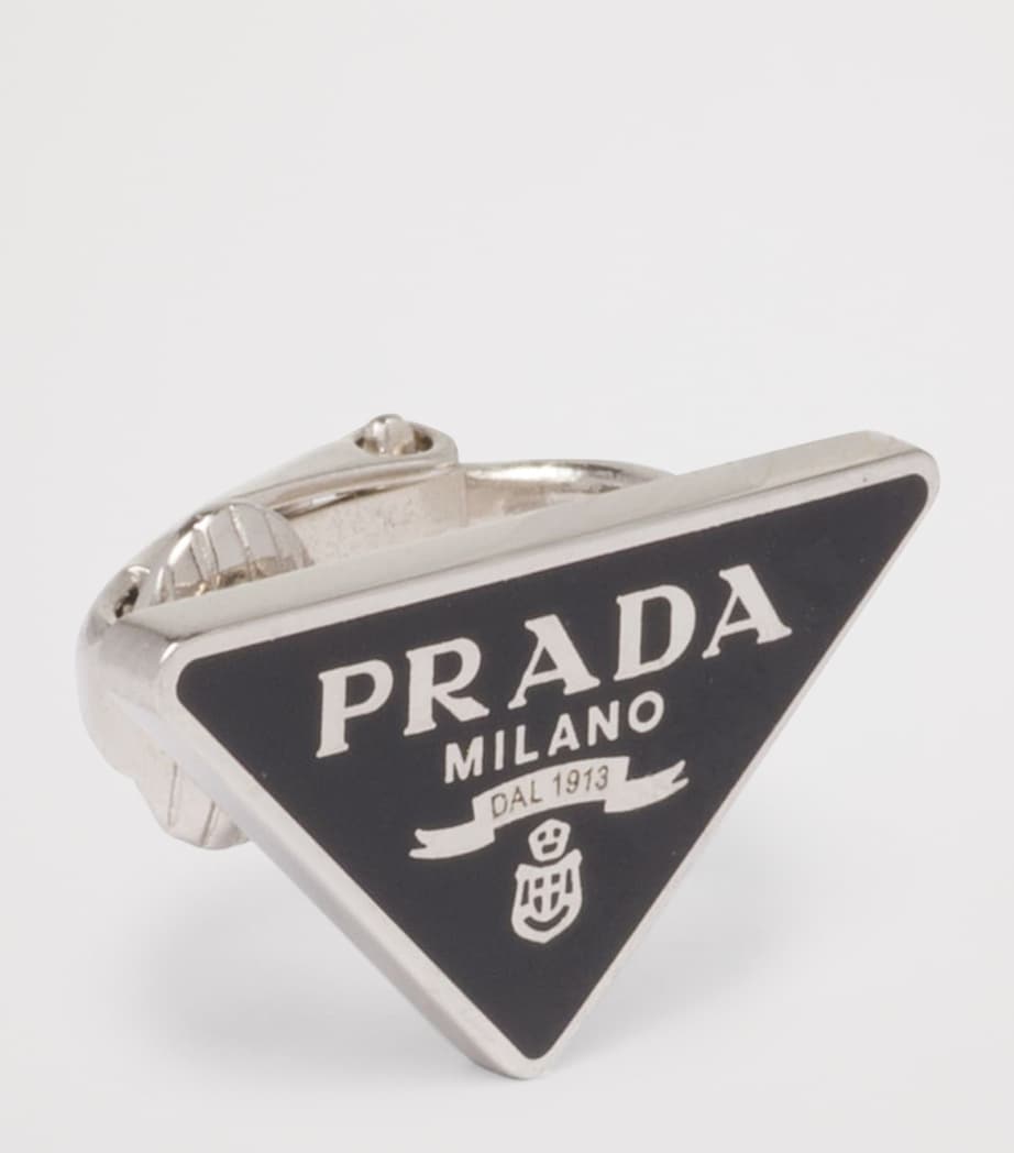Prada Triangle Single Clip Earring Image 3