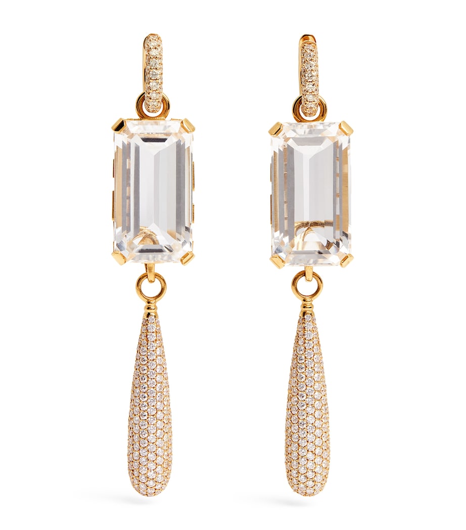 Yellow Gold and Diamond NY-66 Drop Earrings YELLOW GOLD Image 1
