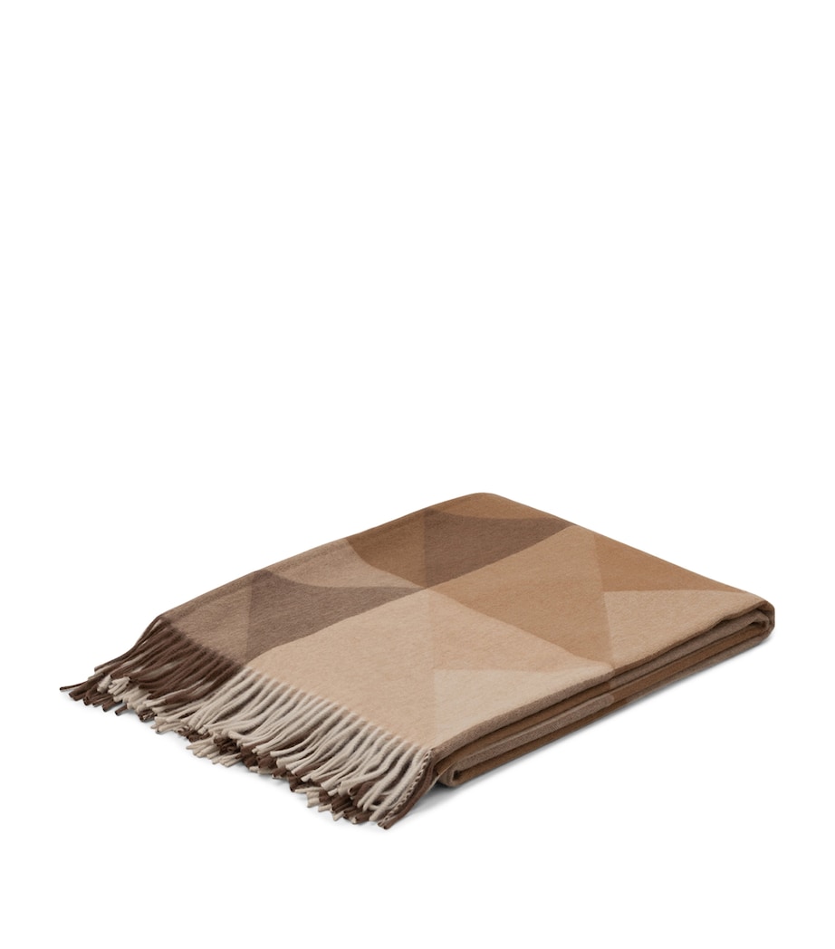 Cashmere Arran Braque Throw (147cm x 183cm) NATURAL Image 3