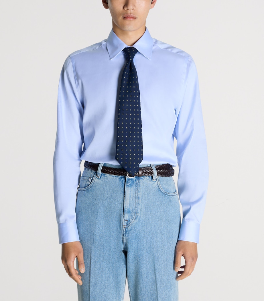 Dunhill Mens Giza Cotton Formal Shirt Image 3